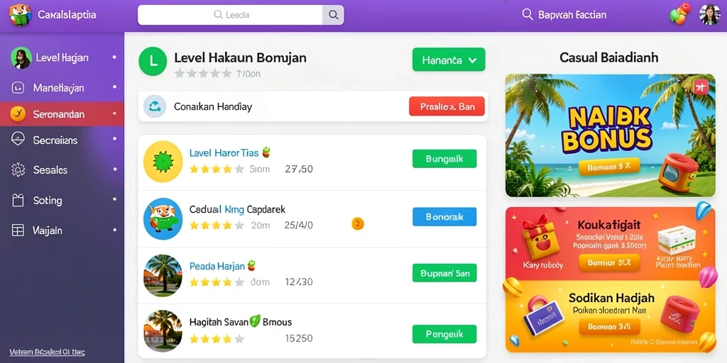 Screenshot menunjukkan fitur bonus yang menarik dalam permainan.