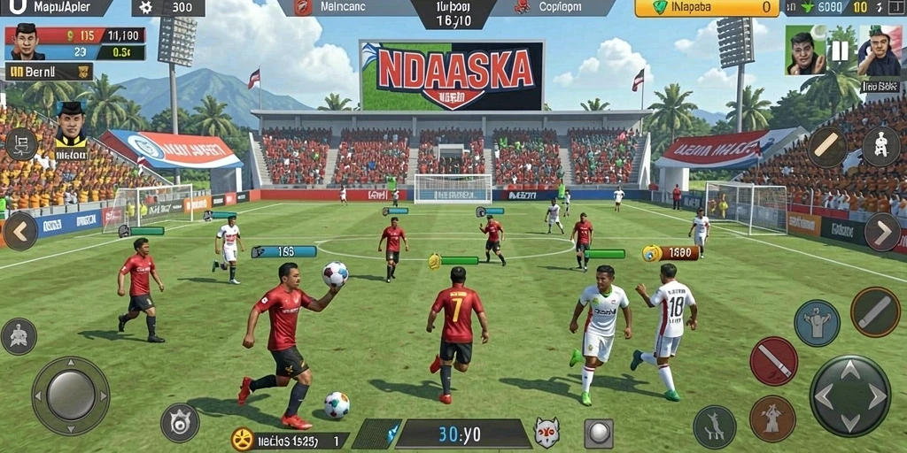 Screenshot memperlihatkan tema slot yang beragam.