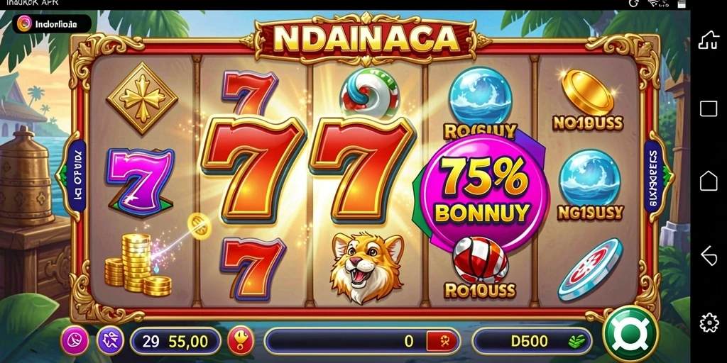 Screenshot fitur bonus yang menguntungkan bagi pemain.